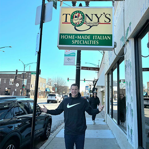 Anthony Rizzo at Tony's Deli